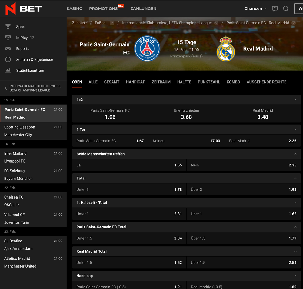 N1 BET Fußball