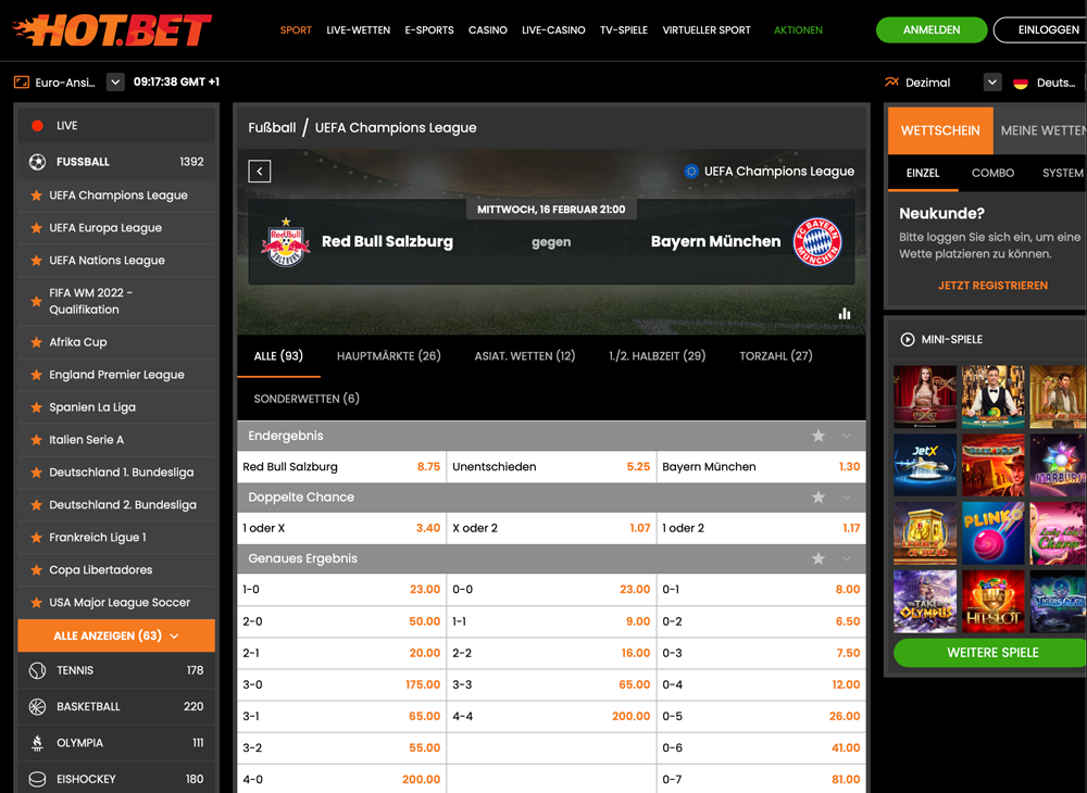 Hot.bet Website