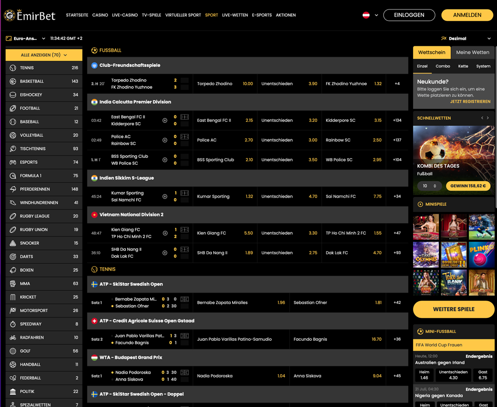 Emirbet Sportwetten