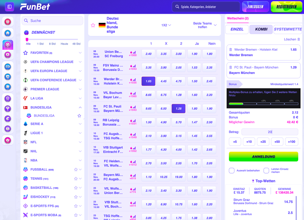 Funbet Sportwetten